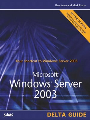 cover image of Microsoft Windows Server 2003 Delta Guide